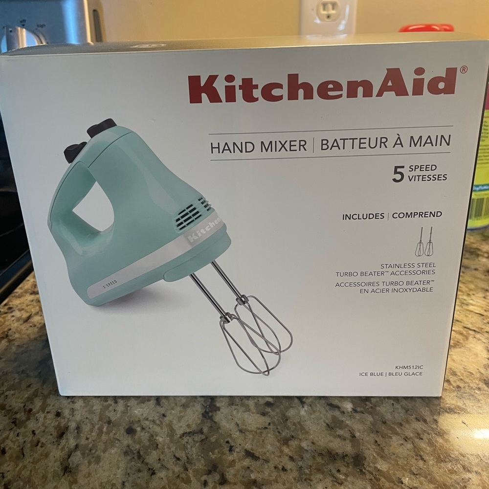 KitchenAid Ice Blue Hand Mixer